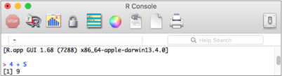 r console